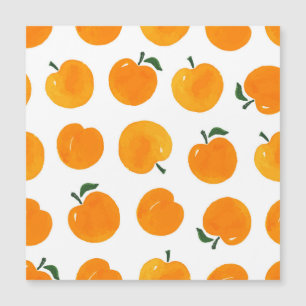 Apricots Watercolor White Background Vintage