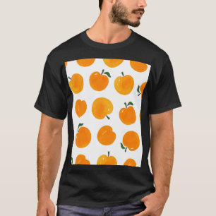 Apricots Watercolor White Background Vintage T-Shirt