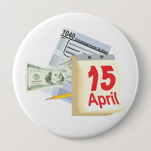 April 15 - 10 cm round badge (Front)