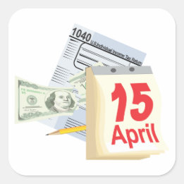 April 15 - square sticker