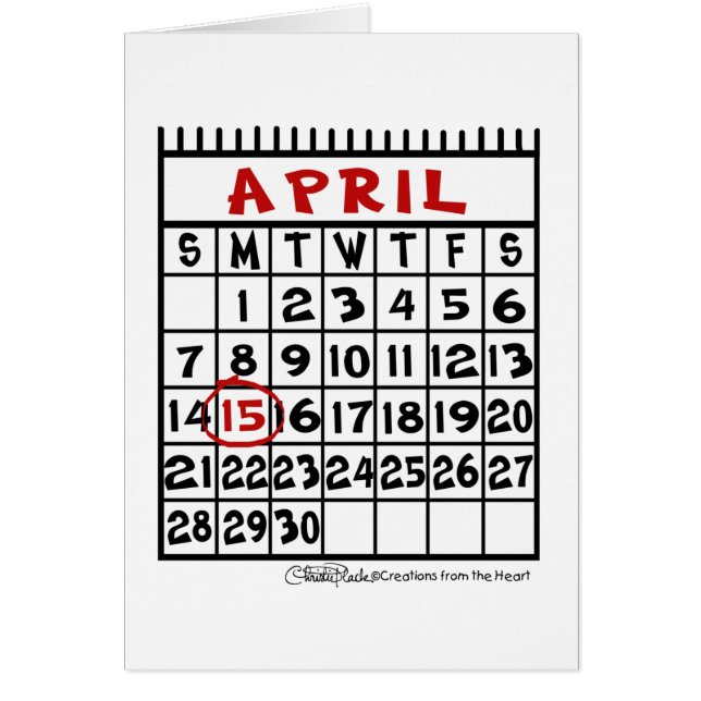 April 15-Tax Humour (Front)