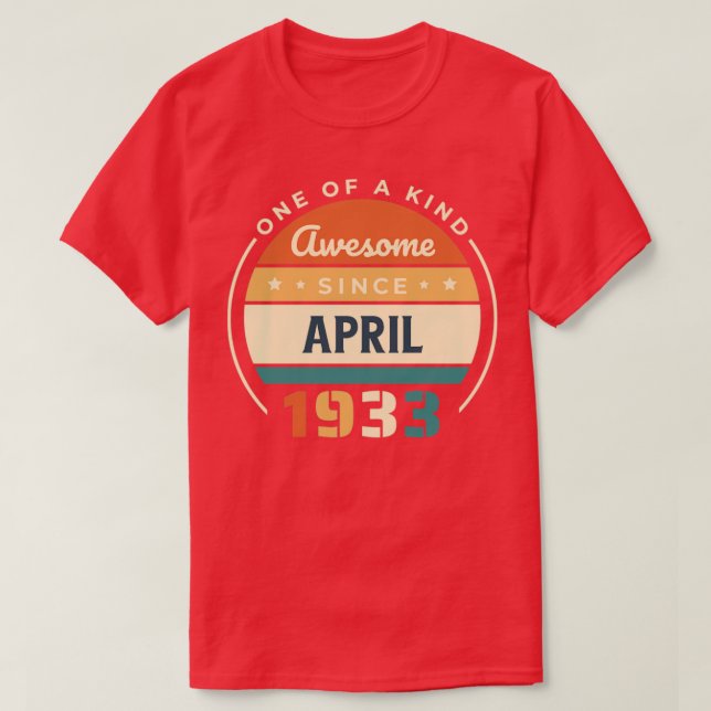 April 1933 T-Shirt (Design Front)