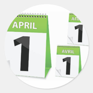April 1st Calendar Stickers