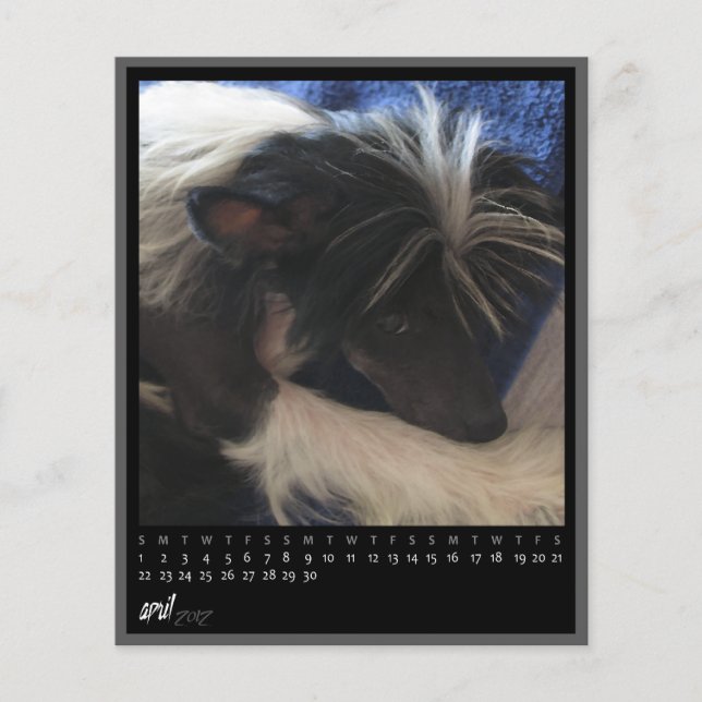 april 2012 calendar (Front)