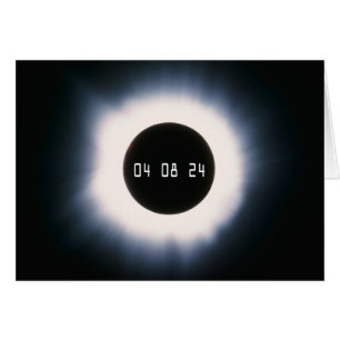 April 2024 Total Solar Eclipse in Black and White
