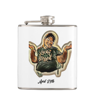 April 24th hip flask
