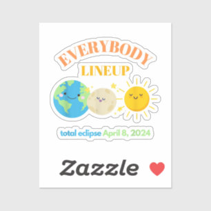 April 8 2024 Funny Earth Moon Sun Cute