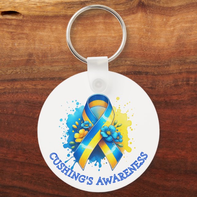 April 8th is Cushing's Awareness Day Key Ring (Front)