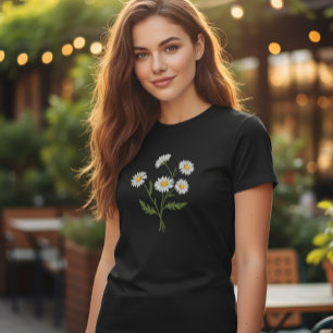 April Birth Flower Botanical Shirt - Daisy Flower