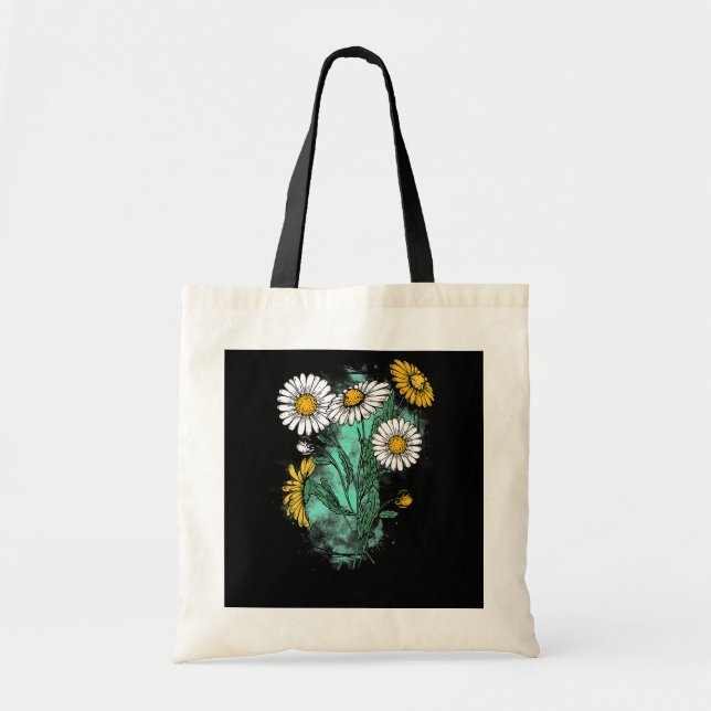 April Birth Flower Daisy Birth Month Flower April Tote Bag (Front)