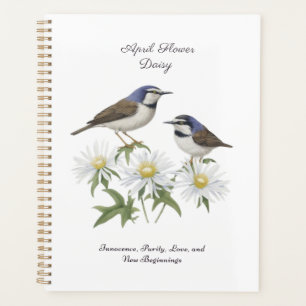 April Birth Month Flower Daisy Cherished Birthday Planner