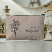 April Birth Month Flower Personalised Bridesmaid