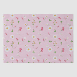 April Birth Month Flowers Daisy Sweet Pea  Tissue Paper