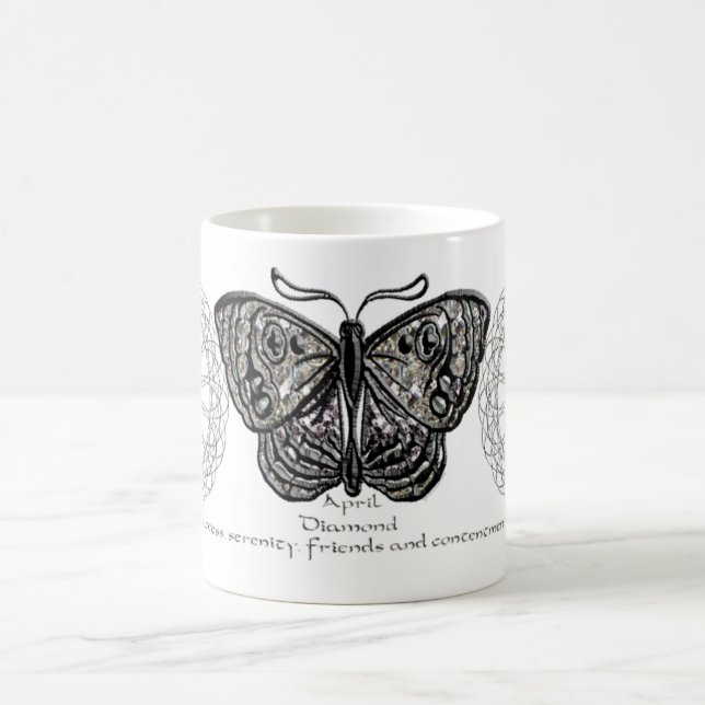 April Birthstone Butterfly Mug (Center)