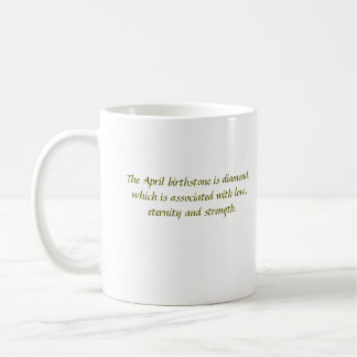 April birthstone mug