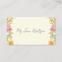 April Blossom Garden Daffodil Place Card