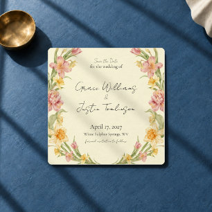 April Blossom Garden Daffodil Save the Date