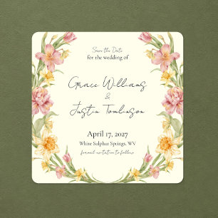 April Blossom Garden Daffodil Save the Date