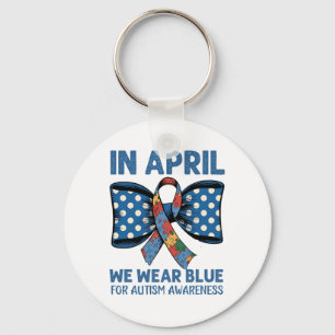 April Blue Outfit To Raise Autism Awareness And Su Key Ring