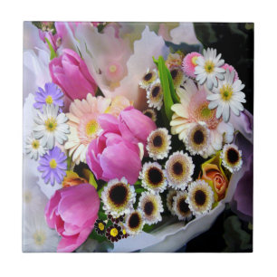 April Bouquet Ceramic Tile