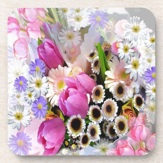 April Bouquet Coaster (Front)