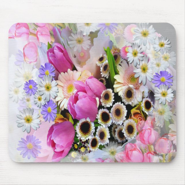April Bouquet Mouse Pad (Front)