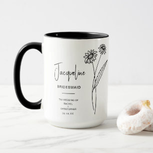 April Bridesmaid   Daisy Birth Flower Mug