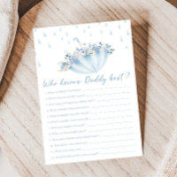 April Bring May Flowers Shower Who Knows Dad Game