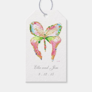 April Butterfly gift tag