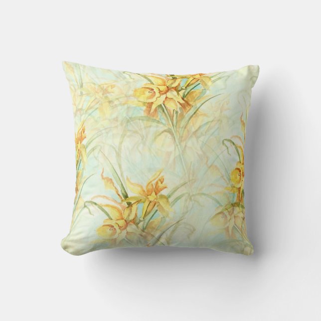 April Daffodils  Cushion (Front)