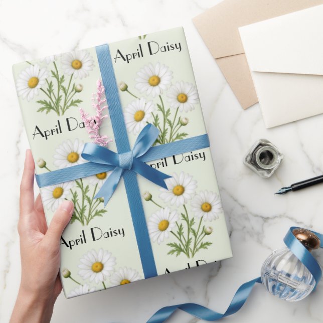 April Daisy Flowers Wrapping Paper (Gifting)