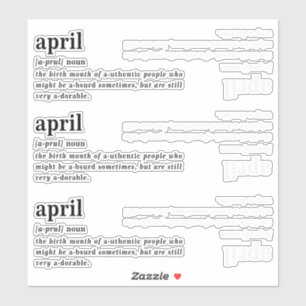 April Definition Birthday