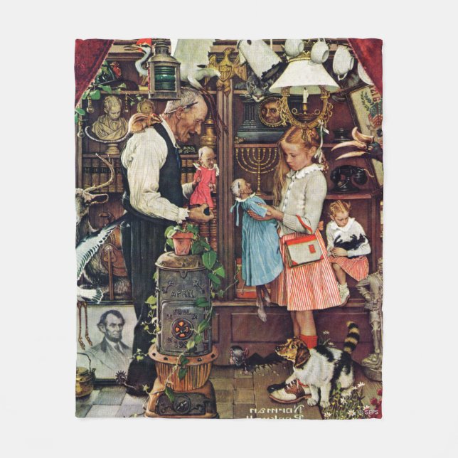 April Fool, 1948 Fleece Blanket (Front)