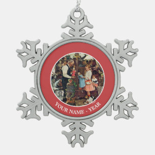 April Fool, 1948 Snowflake Pewter Christmas Ornament