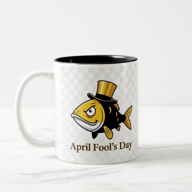 April Fool’s Day Coffee Mug – classic Mug (Left)