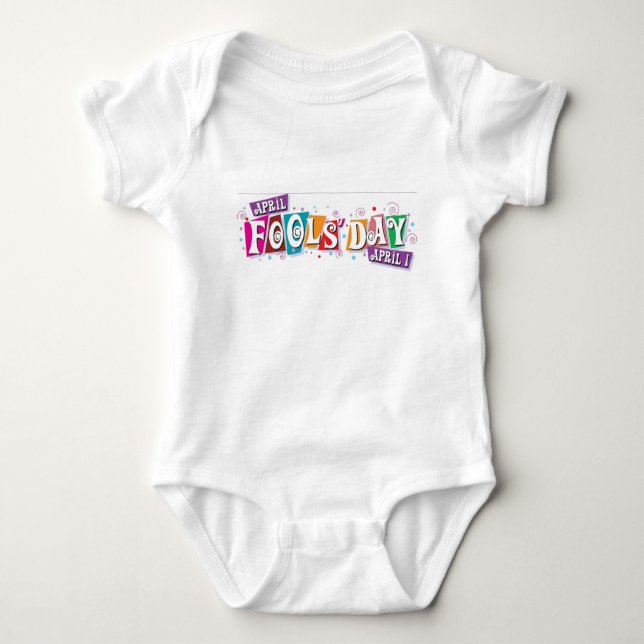 April Fool's Day Baby Bodysuit (Front)