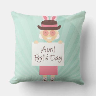 april fools day cushion