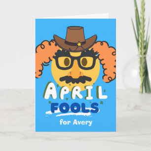 April Fools Day Funny Character in Disguise Card