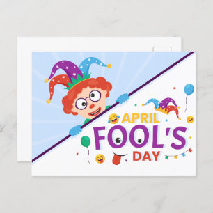 April Fool's Day  Holiday Postcard
