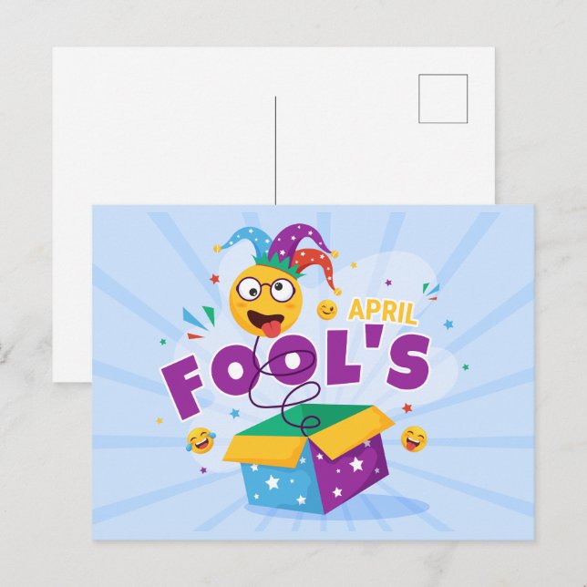 April Fool's Day Holiday Postcard (Front/Back)