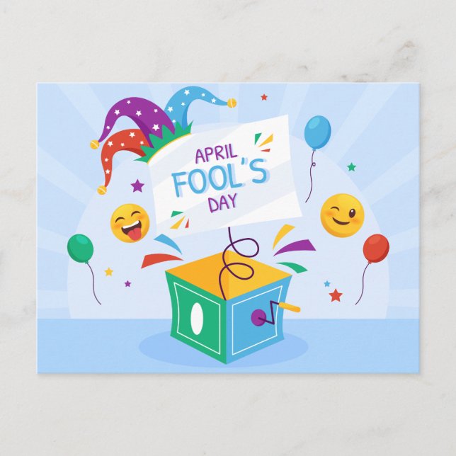 April Fool's Day Holiday Postcard (Front)