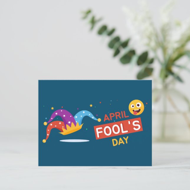 April Fool's Day Holiday Postcard (Standing Front)