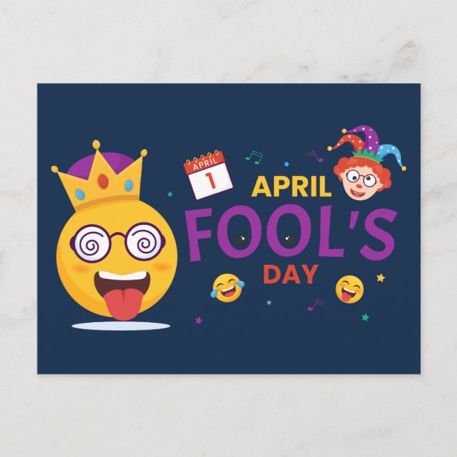 April Fool's Day Holiday Postcard (Front)