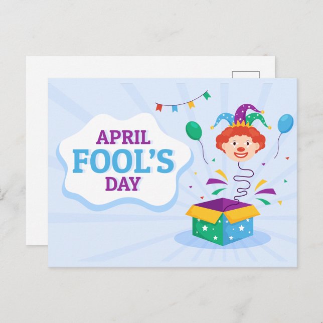 April Fool's Day Holiday Postcard (Front/Back)