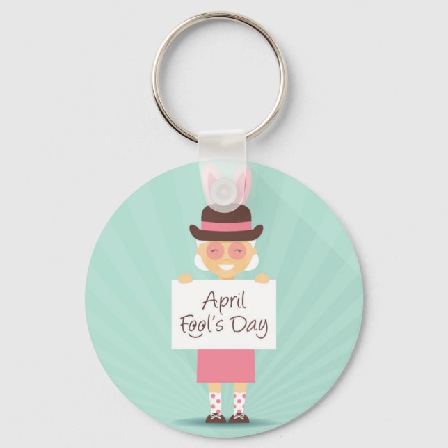 april fools day key ring (Front)