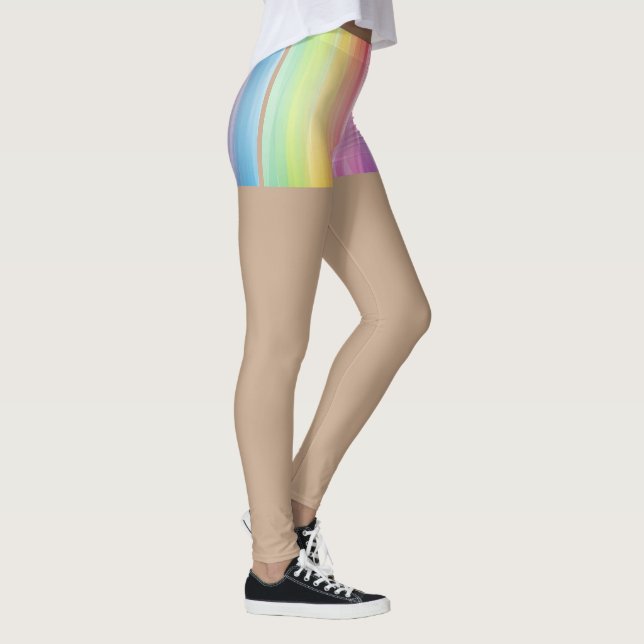 April Fools Day Leggings Rainbow Bottoms (Right)