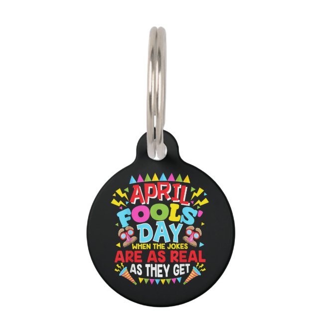 April Fools' Day Pet Tag (Front)