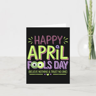 April Fools Day Pranks Shirt Kit 1st April Jokes K Card