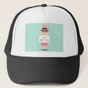 april fools day trucker hat