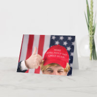 April Fools Day Trump in MAGA Hat Humour 